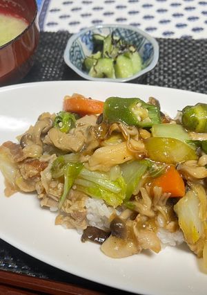 腸活!五目あんかけ丼-レシピのメイン写真