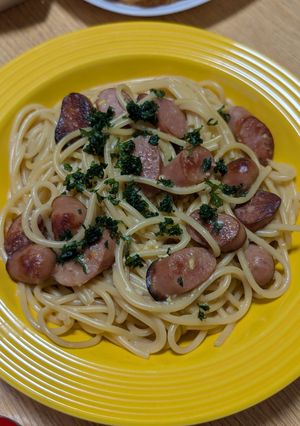 ワンパンで作る！福岡発祥のぺぺたまパスタ-レシピのメイン写真