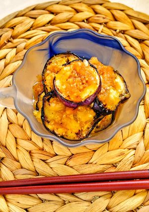 😊玉ねぎポン酢で簡単♪茄子の焼きびたし😊-レシピのメイン写真