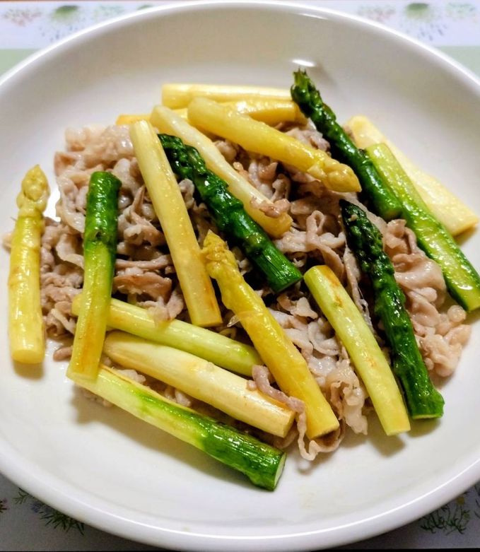 簡単今夜の夕飯!アスパラ豚肉さっぱり炒め-レシピのメイン写真