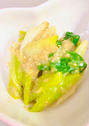 青ネギ🩵くんと白ねぎ🤍クンのごま味噌和え-レシピのメイン写真