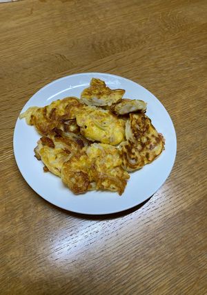ちくわと玉葱のお好み焼き風2025-レシピのメイン写真