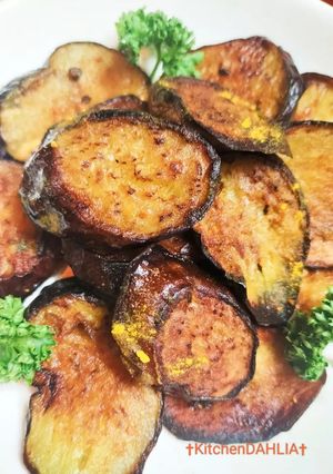 🇧🇩ナス素焼き🍆ベンガル料理ベグン・バジ風-レシピのメイン写真