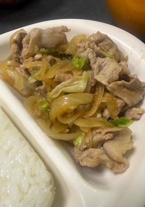 生姜焼きタレ黄金比で野菜炒め-レシピのメイン写真