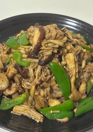 【米必須】牛肉とキノコのオイスターソース炒め-レシピのメイン写真