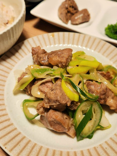 レア食材✨豚のカシラの炒め物-レシピのメイン写真