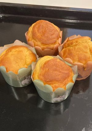 ふわふわもちもち米粉バナナマフィン-レシピのメイン写真