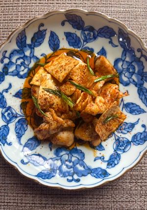 鶏と湯葉の辛い一皿-レシピのメイン写真