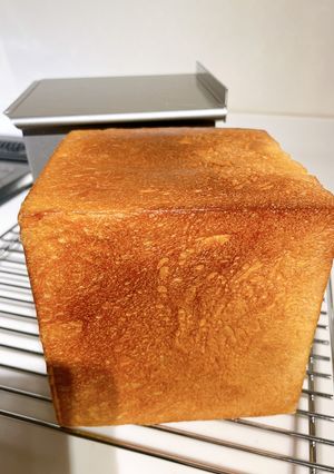 オーブン不使用🍞HBでもちもち角食パン-レシピのメイン写真