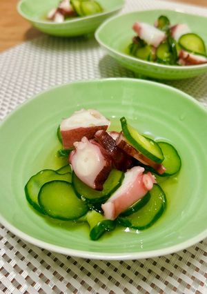 白だしを使った合わせ酢で胡瓜とタコの酢の物-レシピのメイン写真