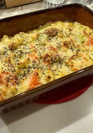 ハーブウインナーと春キャベツのグラタン-レシピのメイン写真