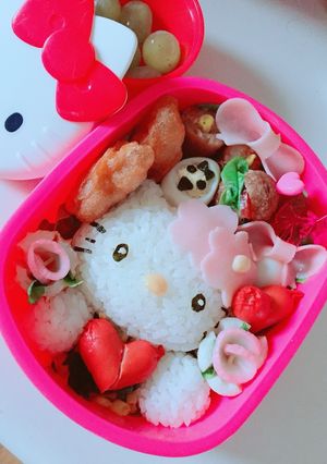 キャラ弁（ハローキティ）-レシピのメイン写真