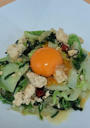 白菜と鶏胸肉のスタミナ炒め！-レシピのメイン写真