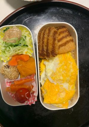レンジ洋風オイトマト味オムライス弁当-レシピのメイン写真