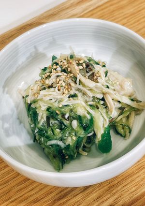 やみつき梅塩こんぶのねばシャキ和え-レシピのメイン写真
