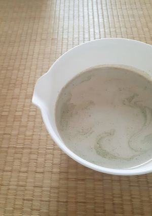 ミキサー不要！練りゴマ青汁スキムミルク-レシピのメイン写真