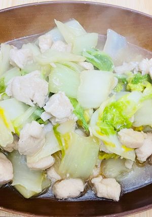 白菜と鶏ささみのうま煮-レシピのメイン写真