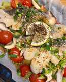 セロリと白身魚のエスニック風レモン蒸し
