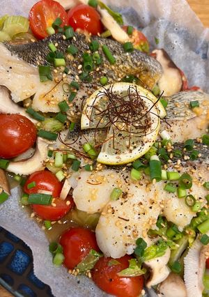セロリと白身魚のエスニック風レモン蒸し-レシピのメイン写真