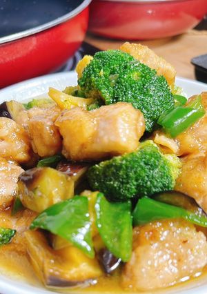 中華なのに洋食鳥から照り焼きあんかけ！-レシピのメイン写真