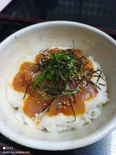 はまち、イナダの美味しい山かけ漬け丼!-レシピのメイン写真