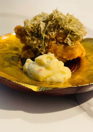 冷凍から揚げのとろろ昆布乗せで、絡めマヨネーズ-レシピのメイン写真