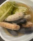 無添加安心魚肉シーセージで！5分おでん
