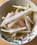 坂上家の大根の皮で作ったつまみ