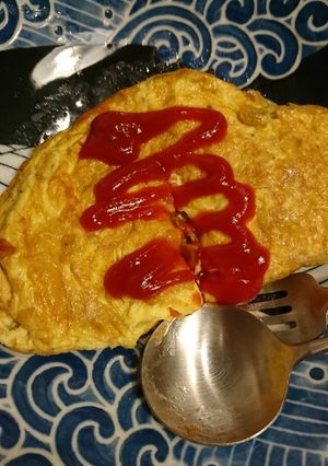ポテトチップスオムレツ-レシピのメイン写真