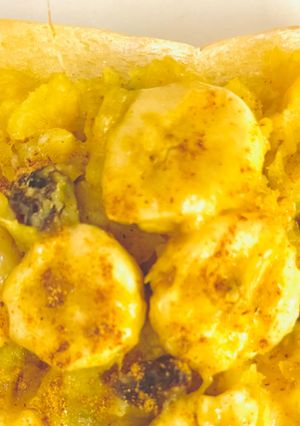 バナナ🍌焼きいも🍠レーズンオープンパン🍞-レシピのメイン写真