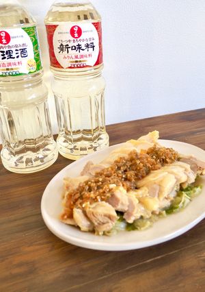 蒸し鶏のねぎ生姜だれ-レシピのメイン写真