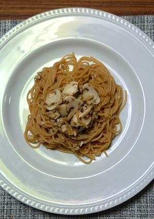 ヨウサマの減塩きのこ類パスタ-レシピのメイン写真