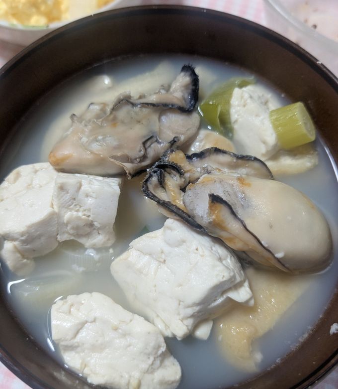 冷凍牡蠣の味噌汁-レシピのメイン写真