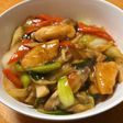 鶏ささみときのこの中華丼