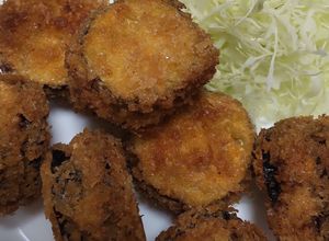 なすと挽肉のはさみ揚げフライ♡-レシピのメイン写真