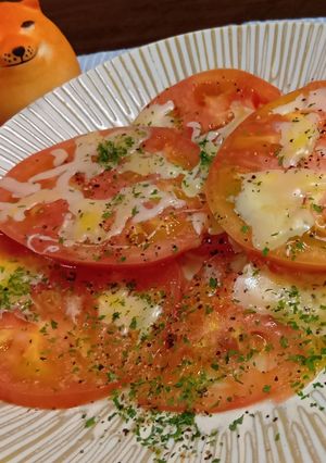 🍅 レンジ簡単とろけるトマトチーズ焼き-レシピのメイン写真