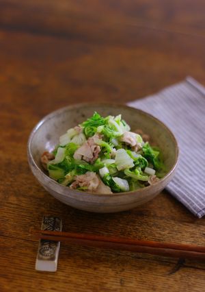 レンジで★白菜と豚こま肉の旨塩蒸し-レシピのメイン写真