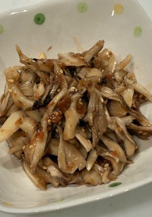 レンジで簡単!舞茸のかつお梅和え-レシピのメイン写真
