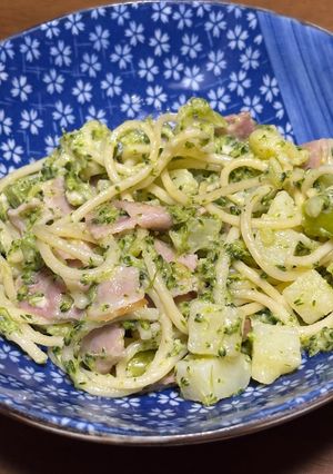 ブロッコリーとジャガイモのクリームパスタ-レシピのメイン写真