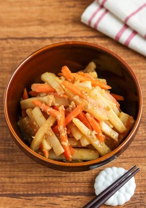 お弁当に◎大根とにんじんの味噌きんぴら-レシピのメイン写真