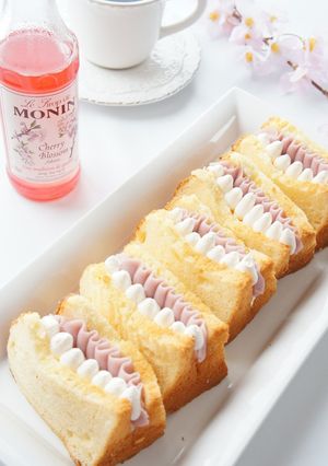 春を楽しむ!さくらシフォンサンド-レシピのメイン写真