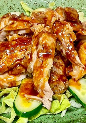 揚げ鶏のケチャップソースかけ-レシピのメイン写真