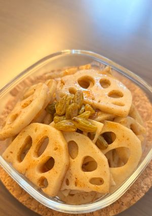 れんこんのレーズンシナモン煮-レシピのメイン写真