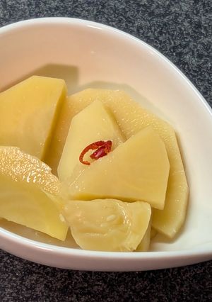 さっぱりシャキシャキ！タケノコの甘酢漬け-レシピのメイン写真