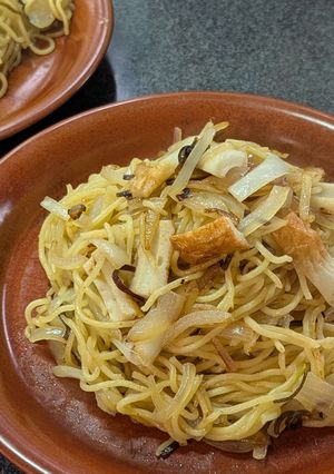 100円未満で！ちくわと塩昆布和風焼そば-レシピのメイン写真