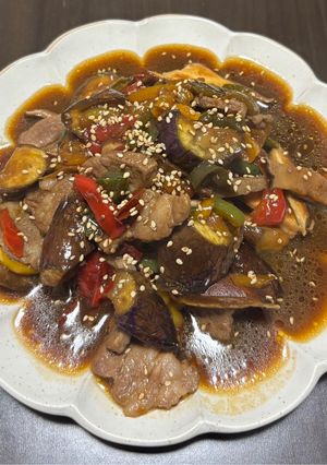 ラム肉と彩り野菜の焼肉炒め-レシピのメイン写真