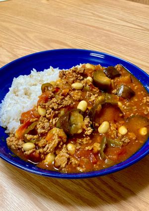 簡単♪夏野菜たっぷりのトマトカレー-レシピのメイン写真