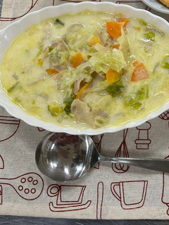 野菜たっぷりカレー風味のミルクスープ-レシピのメイン写真