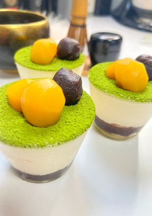 秋の訪れ🍂栗とあんこの抹茶ティラミス🍵-レシピのメイン写真