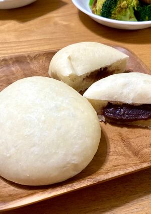HＢで簡単真っ白もっちりふわふわあんぱん-レシピのメイン写真